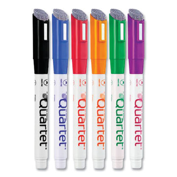 Quartet® Low-odor Dry-erase Marker, Fine Bullet Tip, Assorted Colors, 6-pack freeshipping - TVN Wholesale